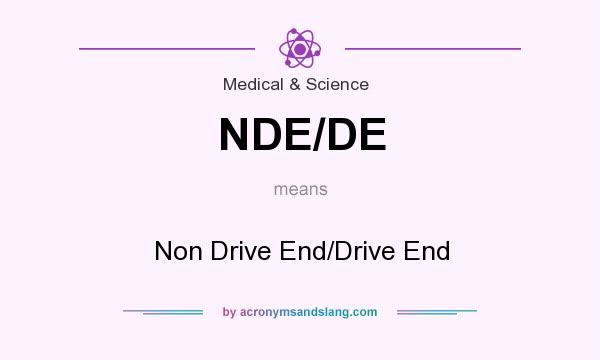 What does NDE/DE mean? It stands for Non Drive End/Drive End