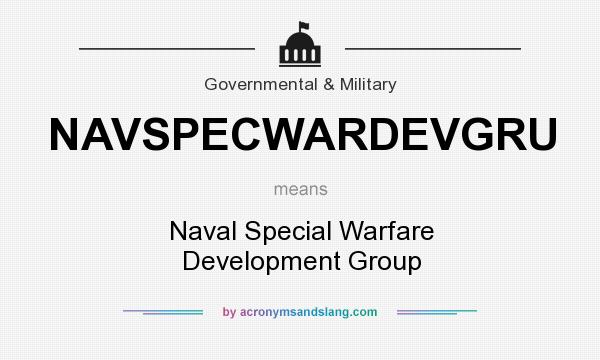 What does NAVSPECWARDEVGRU mean? It stands for Naval Special Warfare Development Group