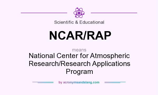 What does NCAR/RAP mean? It stands for National Center for Atmospheric Research/Research Applications Program