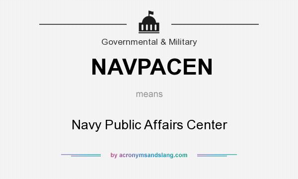What does NAVPACEN mean? It stands for Navy Public Affairs Center