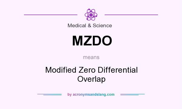 What does MZDO mean? It stands for Modified Zero Differential Overlap