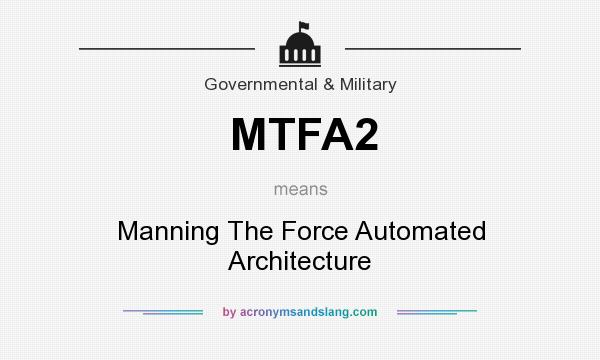 What does MTFA2 mean? It stands for Manning The Force Automated Architecture