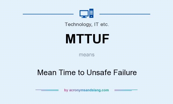 What does MTTUF mean? It stands for Mean Time to Unsafe Failure