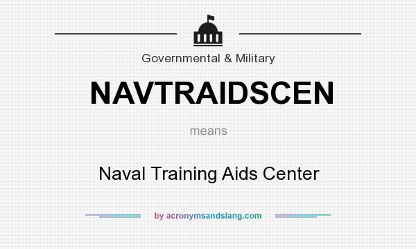What does NAVTRAIDSCEN mean? It stands for Naval Training Aids Center