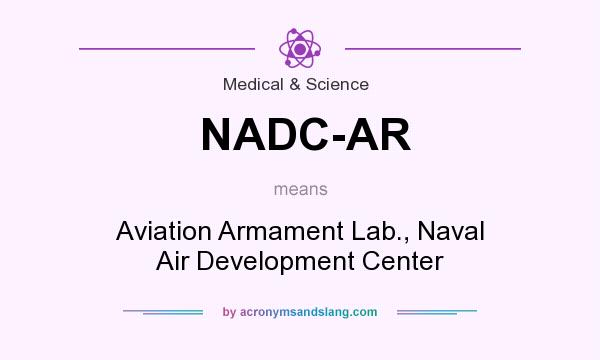 What does NADC-AR mean? It stands for Aviation Armament Lab., Naval Air Development Center
