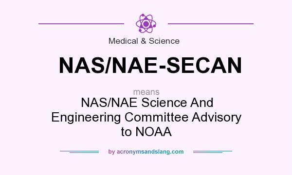 What does NAS/NAE-SECAN mean? It stands for NAS/NAE Science And Engineering Committee Advisory to NOAA