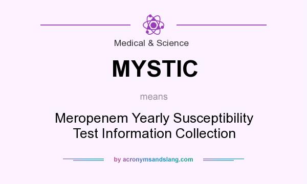 What does MYSTIC mean? It stands for Meropenem Yearly Susceptibility Test Information Collection