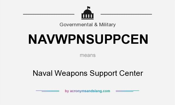 What does NAVWPNSUPPCEN mean? It stands for Naval Weapons Support Center