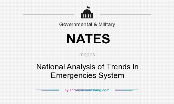 What does NATES mean? It stands for National Analysis of Trends in Emergencies System