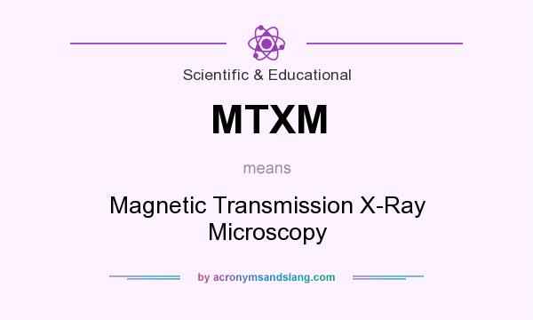 What does MTXM mean? It stands for Magnetic Transmission X-Ray Microscopy