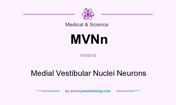 What does MVNn mean? It stands for Medial Vestibular Nuclei Neurons
