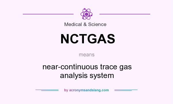 What does NCTGAS mean? It stands for near-continuous trace gas analysis system
