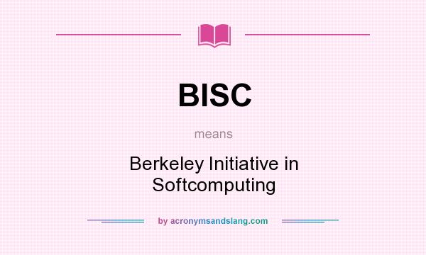 What does BISC mean? It stands for Berkeley Initiative in Softcomputing