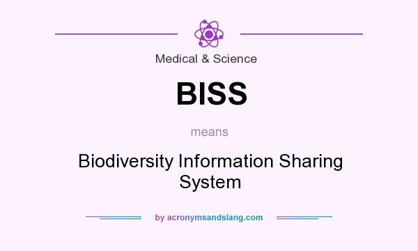 What does BISS mean? It stands for Biodiversity Information Sharing System