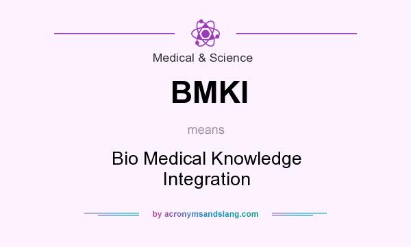 What does BMKI mean? It stands for Bio Medical Knowledge Integration