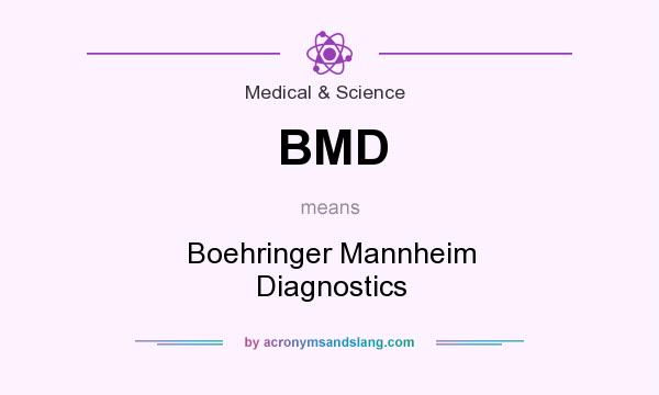 What does BMD mean? It stands for Boehringer Mannheim Diagnostics