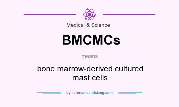 What does BMCMCs mean? It stands for bone marrow-derived cultured mast cells
