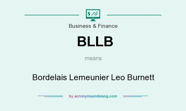 What does BLLB mean? It stands for Bordelais Lemeunier Leo Burnett