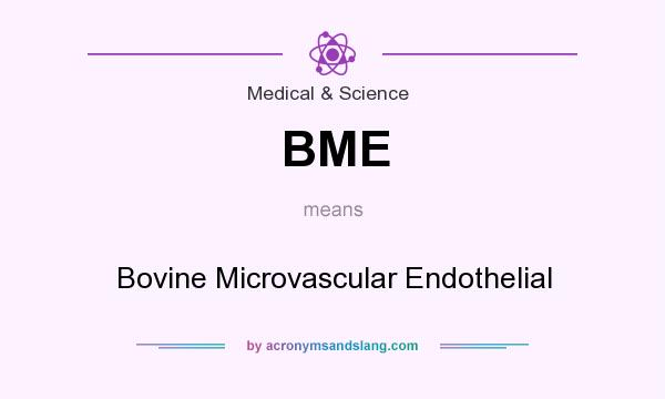 What does BME mean? It stands for Bovine Microvascular Endothelial