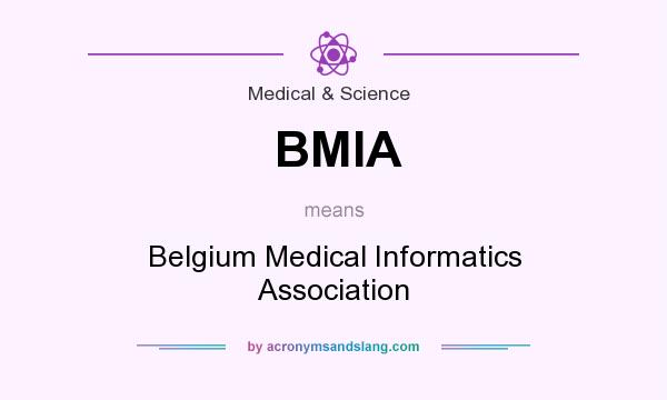 What does BMIA mean? It stands for Belgium Medical Informatics Association