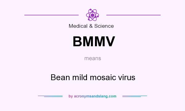 What does BMMV mean? It stands for Bean mild mosaic virus