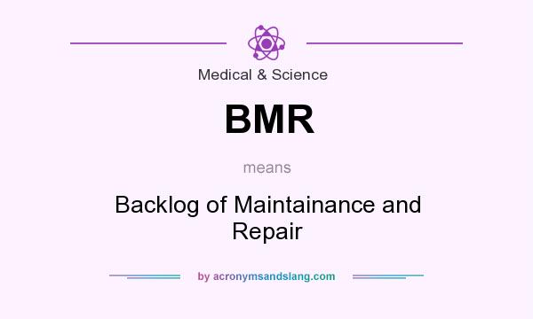 What does BMR mean? It stands for Backlog of Maintainance and Repair
