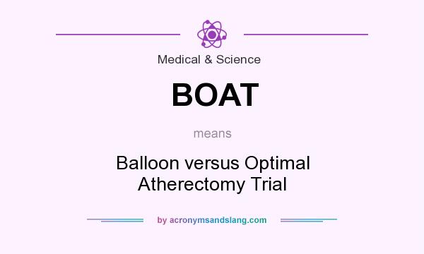 What does BOAT mean? It stands for Balloon versus Optimal Atherectomy Trial