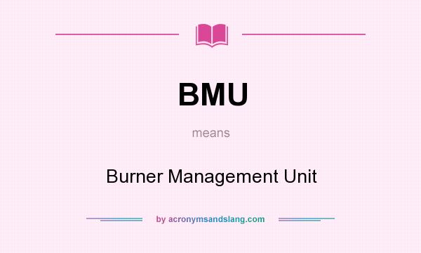 What does BMU mean? It stands for Burner Management Unit