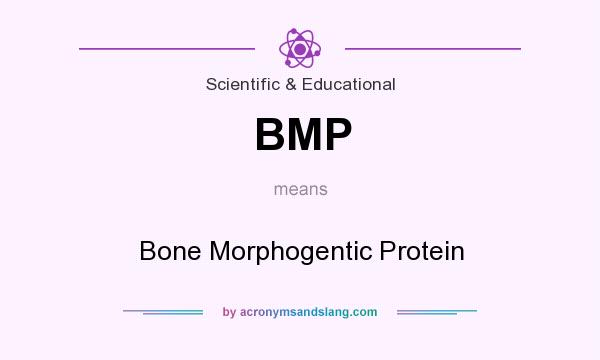 What does BMP mean? It stands for Bone Morphogentic Protein