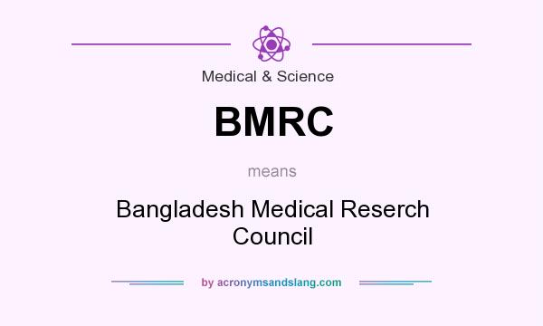 What does BMRC mean? It stands for Bangladesh Medical Reserch Council