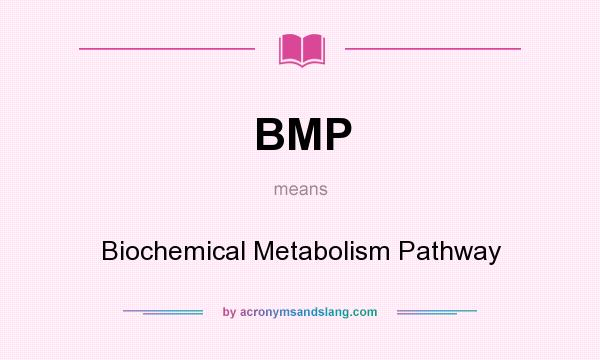 What does BMP mean? It stands for Biochemical Metabolism Pathway