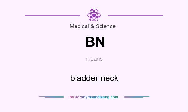 What does BN mean? It stands for bladder neck
