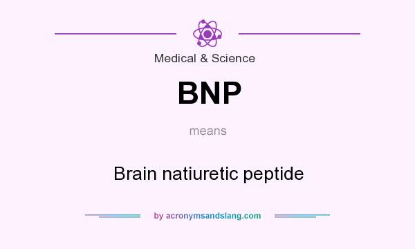 What does BNP mean? It stands for Brain natiuretic peptide