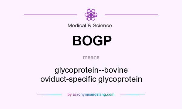 What does BOGP mean? It stands for glycoprotein--bovine oviduct-specific glycoprotein