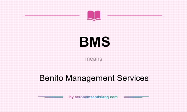 What does BMS mean? It stands for Benito Management Services