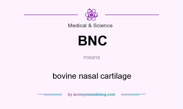 What does BNC mean? It stands for bovine nasal cartilage