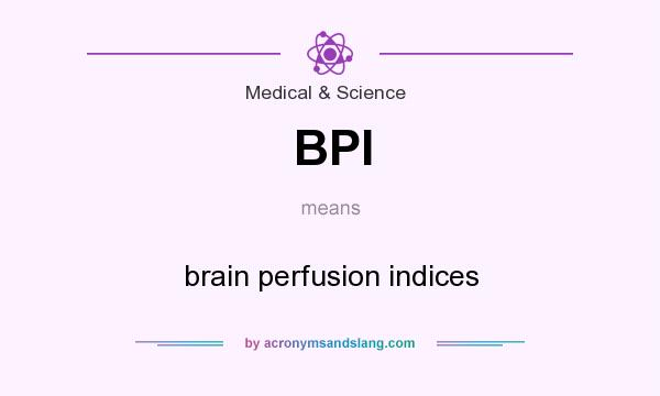 What does BPI mean? It stands for brain perfusion indices