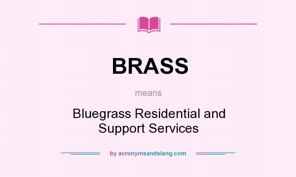What does BRASS mean? It stands for Bluegrass Residential and Support Services