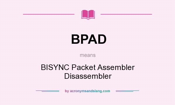 What does BPAD mean? It stands for BISYNC Packet Assembler Disassembler