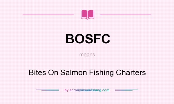 What does BOSFC mean? It stands for Bites On Salmon Fishing Charters