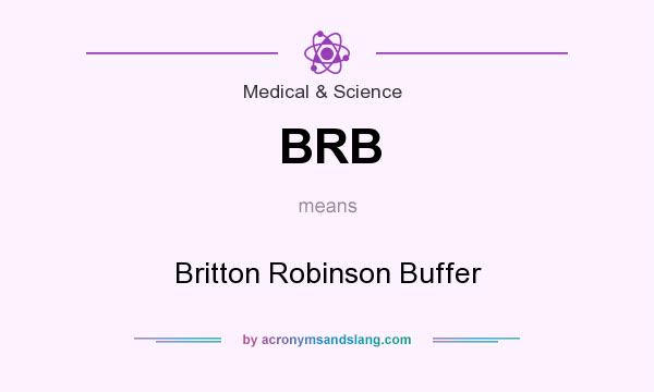 What does BRB mean? It stands for Britton Robinson Buffer