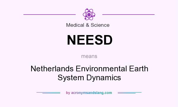 What does NEESD mean? It stands for Netherlands Environmental Earth System Dynamics