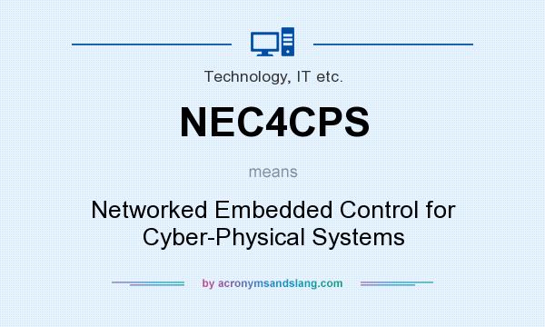 What does NEC4CPS mean? It stands for Networked Embedded Control for Cyber-Physical Systems