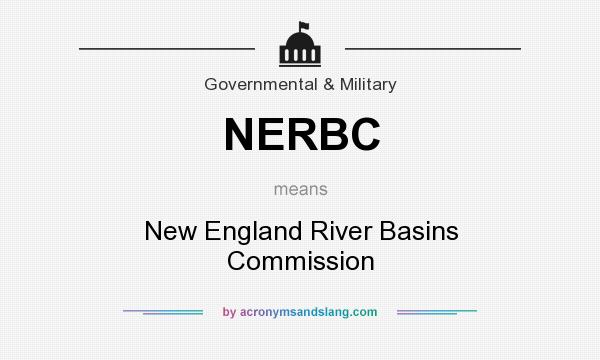 What does NERBC mean? It stands for New England River Basins Commission