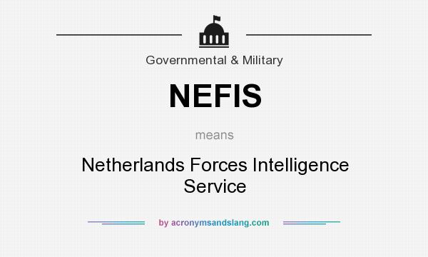What does NEFIS mean? It stands for Netherlands Forces Intelligence Service