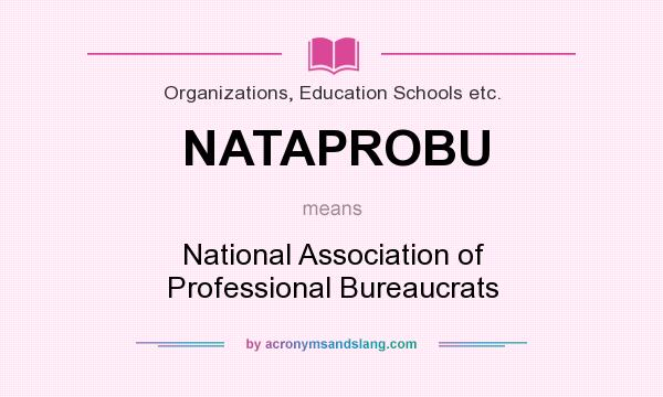 What does NATAPROBU mean? It stands for National Association of Professional Bureaucrats