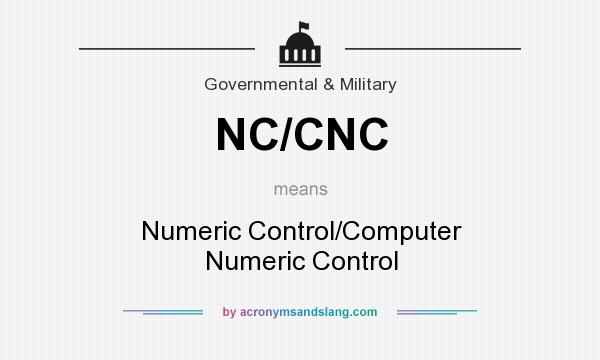 What does NC/CNC mean? It stands for Numeric Control/Computer Numeric Control