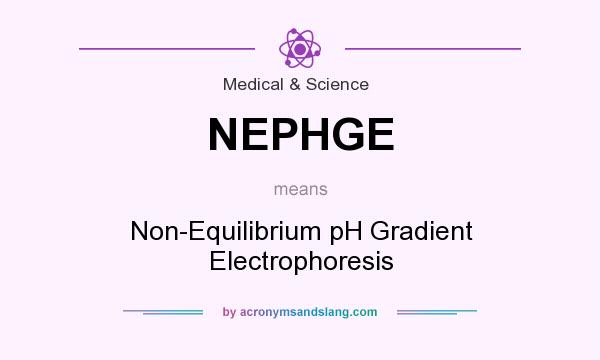 What does NEPHGE mean? It stands for Non-Equilibrium pH Gradient Electrophoresis