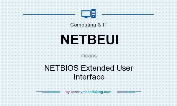 What does NETBEUI mean? It stands for NETBIOS Extended User Interface
