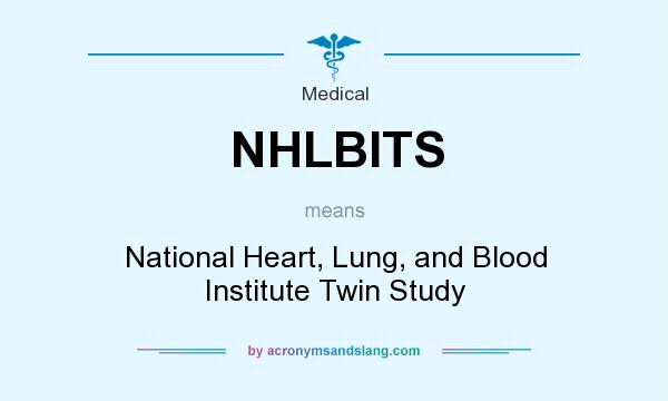 What does NHLBITS mean? It stands for National Heart, Lung, and Blood Institute Twin Study